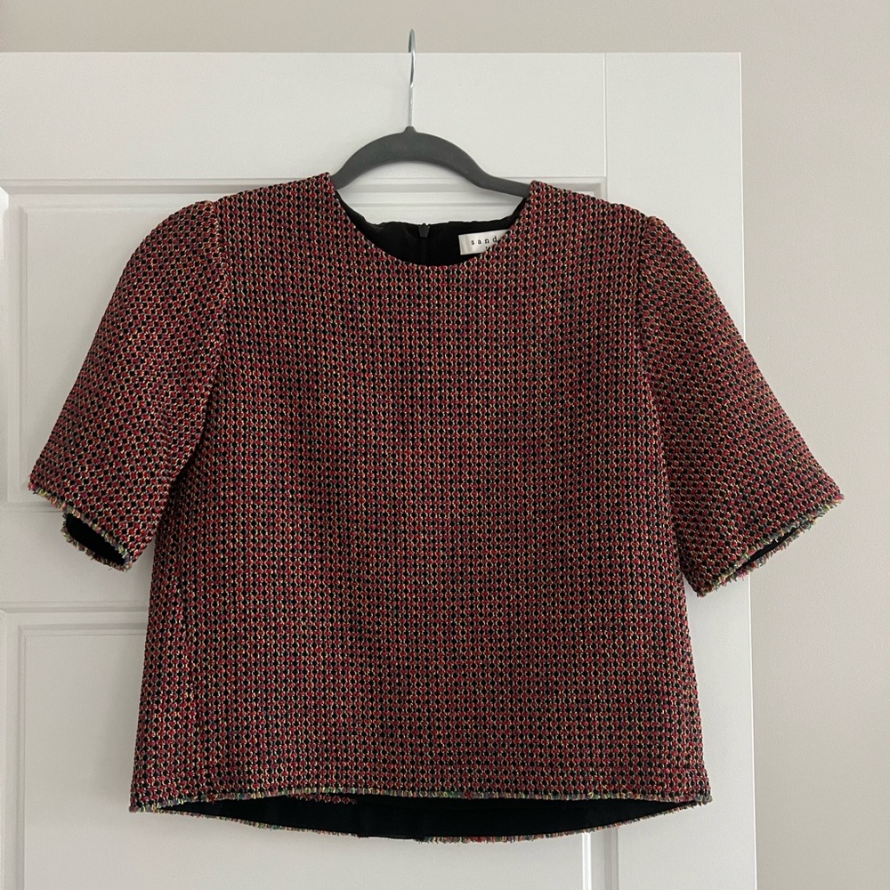 Sandro Tweed Top